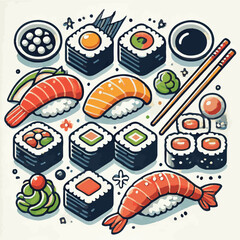 seafood, sushi, gourmet, fresh, delicious, rice, food, traditional, fish, japanese, cuisine, sashimi, maki, asian, tasty, culinary, healthy, salmon, roll, lunch, japan, seaweed, restaurant, dinner, as