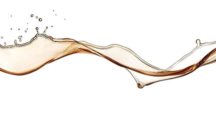 Amber Liquid Splash: Dynamic Fluid Photography AI Generated