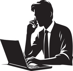 Caller Vector Illustration