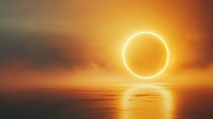 Glowing circle symbolizing unity and support, set against a soft gradient background, conveying harmony and connection.
