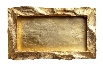 Gold decorative wall frame with unique edges