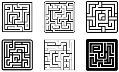 Challenging Square Mazes for Puzzles and Games