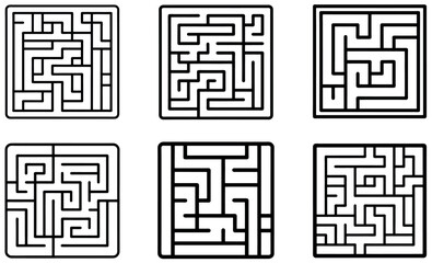Challenging Square Mazes for Puzzles and Games