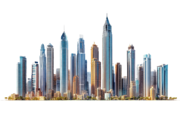 Modern city skyline and architecture