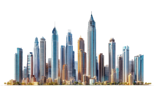 Modern city skyline and architecture