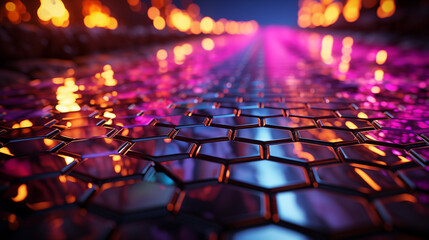 Obraz premium Futuristic Abstract Shape with Morphing 3D Forms and Vibrant Hues