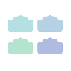 COLORFUL PAPER TAGS DESIGN ELEMENTS ISOLATED ON WHITE