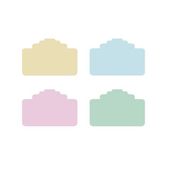 COLORFUL PAPER TAGS DESIGN ELEMENTS ISOLATED ON WHITE