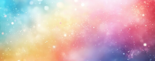 Fototapeta premium Colorful abstract background with soft bokeh lights and pastel hues