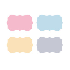 COLORFUL PAPER TAGS VINTAGE COLLECTION VECTOR