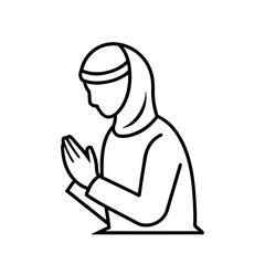 ramadan and islamic symbols minimalist mosque, crescent moon, and prayer icons