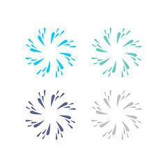 Water Splash Sign Symbol Logo Vector isolated on White