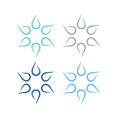 Water Splash Sign Symbol Logo Vector
