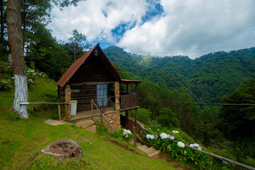 house in the mountains