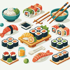 seafood, sushi, gourmet, fresh, delicious, rice, food, traditional, fish, japanese, cuisine, sashimi, maki, asian, tasty, culinary, healthy, salmon, roll, lunch, japan, seaweed, restaurant, dinner, as