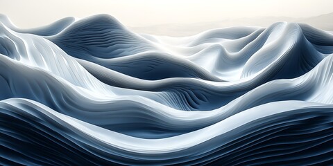 Obraz premium Abstract wavy landscape