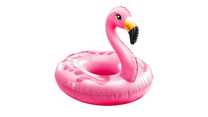Colorful pink flamingo pool float for summer fun