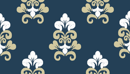 geometric ethnic vintage texture vector art design. textile fashion pattern line ikat seamless pattern and batik fabric texture asian background wallpaper geometry indian. Ethnic abstract ikat art .