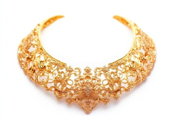 Obraz premium Ornate Gold Necklace with Intricate Detailing