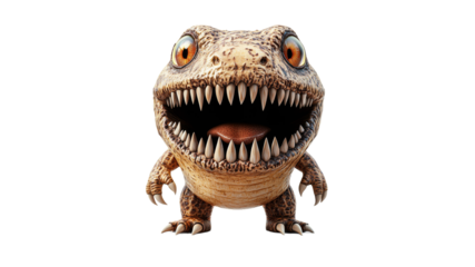 Friendly dinosaur character design