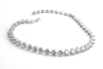 Elegant Diamond Necklace Sparkling Brilliance