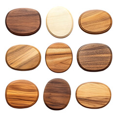 Oval Wooden Plaques  Rustic Wood Coasters  Natural Grain Textures  Crafts  DIY  Home Decor