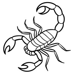 Scorpion Silhouette Sketch