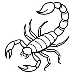 Scorpion Silhouette Sketch
