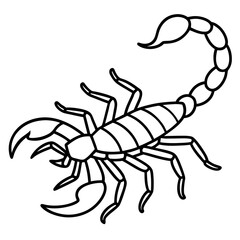 Scorpion Silhouette Sketch
