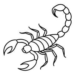 Scorpion Silhouette Sketch