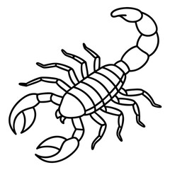 Scorpion Silhouette Sketch