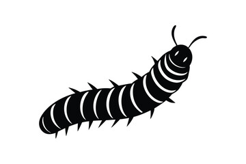 Bamboo Worms Silhouette Vector Design