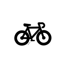 Fototapeta premium Minimalist Bicycle Icon for Sport and Design Use