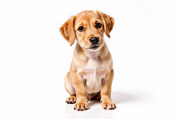 Curious puppy tilting head captures attention with its adorable expression. Concept highlights curious puppy tilting head, evoking warmth and joy in viewers.