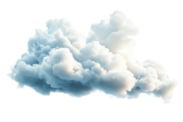 Soft clouds floating in a bright blue sky