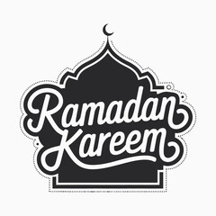 Typography English, Arabic Eid Mubarak Banner Design