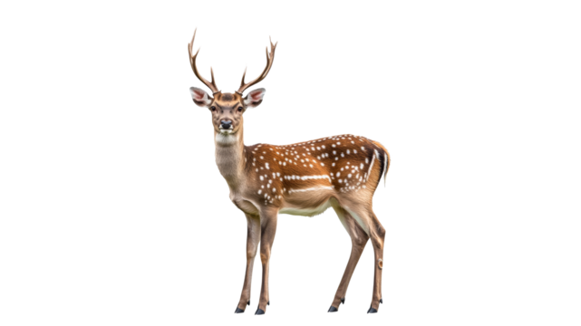 Beautiful deer standing gracefully in the wild