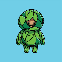 Fototapeta premium 2d vector illustration for cartoon character design for kids and comic book stickers printing and cartoon movie 