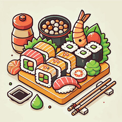 seafood, sushi, gourmet, fresh, delicious, rice, food, traditional, fish, japanese, cuisine, sashimi, maki, asian, tasty, culinary, healthy, salmon, roll, lunch, japan, seaweed, restaurant, dinner, as