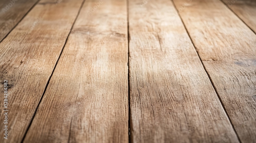 Poster closeup image of rustic wooden floor with detailed grain showcasing natural texture : generative ai