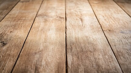 Closeup image of rustic wooden floor with detailed grain showcasing natural texture : Generative AI