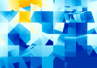 trendy geometric abstract blue background with dynamic composition