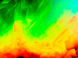 Colored smoke, abstract gradient background.