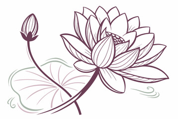Vector illustration of a flower