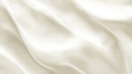 Soft ivory satin fabric with gentle waves