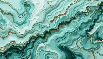 Fototapeta premium Digital fluid art vibrant swirl patterns