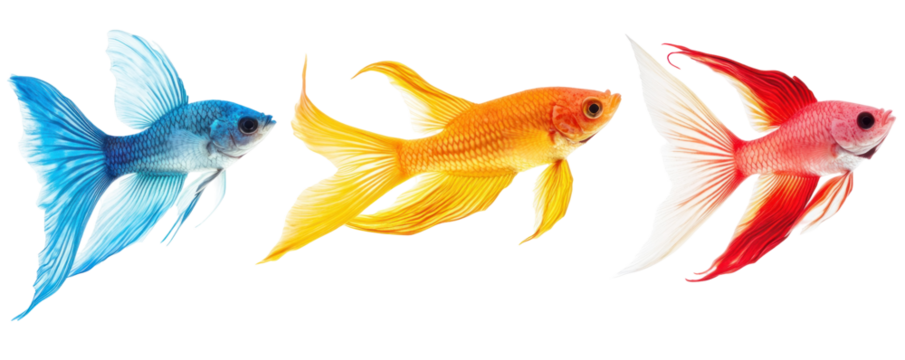 goldfish jumping out of water