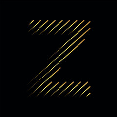 Rained Logo combine with letter Z vector template