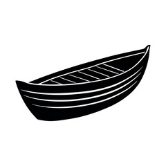 Modern Drift Boat Vector Graphic