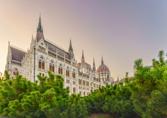 Fototapeta premium Hungarian Parliament Building – Gothic Revival Icon on the Danube, Budapest
